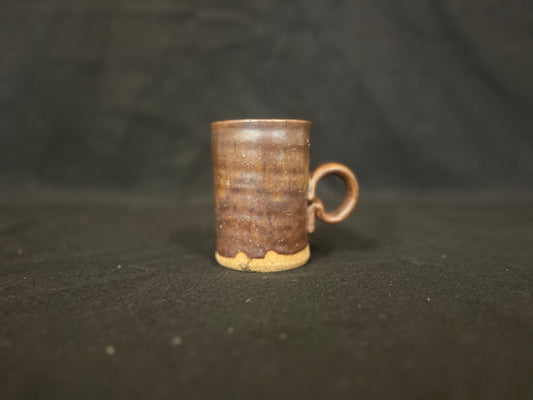 Mug glazed brown signed Murphy